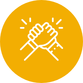 Laten we de handen in elkaar slaan