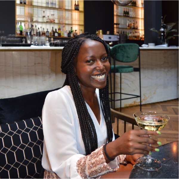 Ina De Becker bij de start van Nexus Pursuit